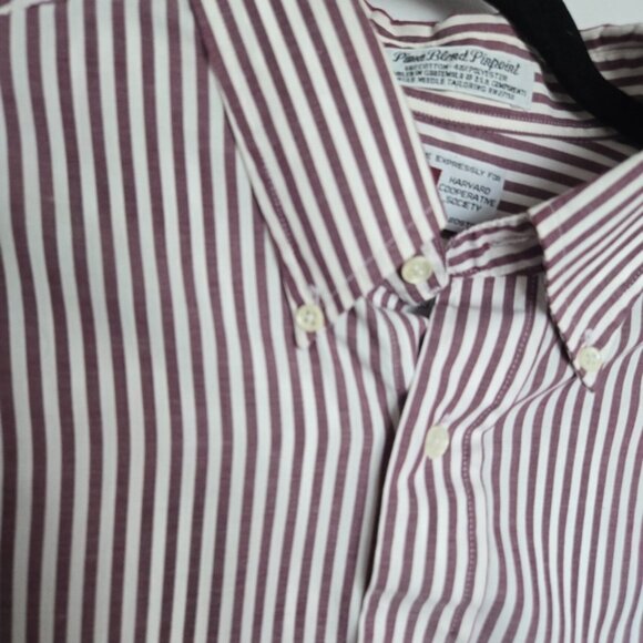 VTG Harvard The Coop Classic Striped Men's Shirt - Picture 2 of 8